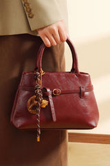 Sac bandoulière rouge vintage luxe pour tous les jours