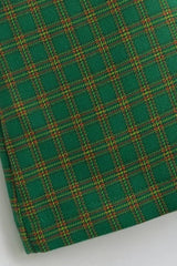 Jupe de Noël à carreaux taille basse brodée de lettres