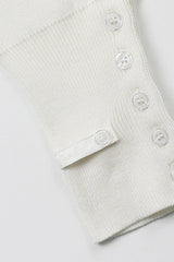 Gilet de Noël en coton brodé à col en V