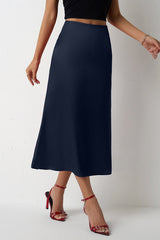 Jupe de Noël en satin queue de sirène