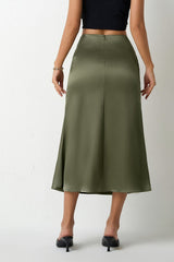 Jupe de Noël en satin queue de sirène