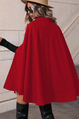 Élégant manteau d'extérieur mi-long en laine à double boutonnage et coupe ajustée, idéal pour Noël