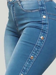 High-Rise Stretch-Floor Flared Jeans