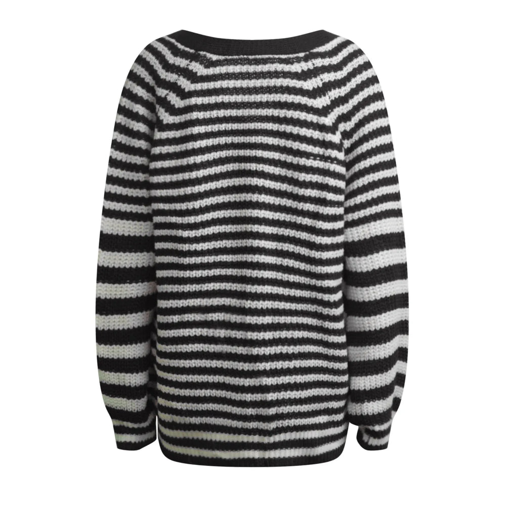 Autumn Winter Warm Casual Knitted Long Sleeve Cardigan Christmas Sweater Sweaters-L