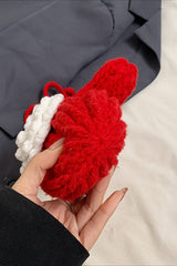 Sac bandoulière mignon avec sapin de Noël au crochet et rennes