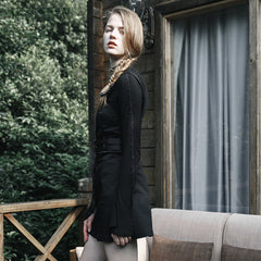 Robe à double ceinture style punk militaire