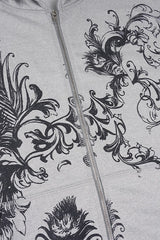 Dark Graphic Zip Hoodie