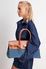 Denim Shirt A-Line Mini Dress