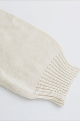 Bear Embroidery Short Christmas Cardigan