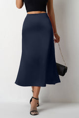 Jupe de Noël en satin queue de sirène