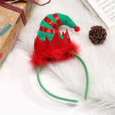 Christmas Cartoon Elf Hat Kids Adult Party Hair Accessory