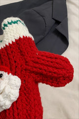 Sac bandoulière mignon avec sapin de Noël au crochet et rennes