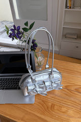 Sac bowling à nœud papillon, sac à bandoulière chic, sac fourre-tout