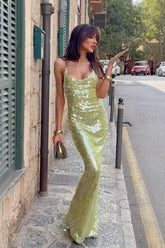 Bodycon Glitter Slip Dress