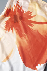 Robe midi à imprimé floral et épaules dénudées