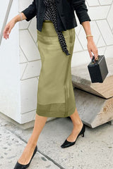 Jupe en résille taille haute