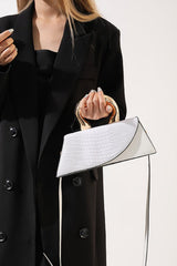 Sac cabas chic en PU à motif crocodile, bandoulière/sac à main.