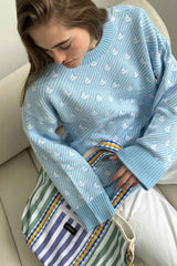 Crew Neck Knit Pullover Sweater