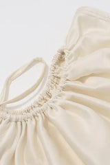 Robe midi à nœud ajouré