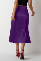 Jupe de Noël en satin queue de sirène