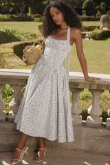 Adabella Cotton Halter Midi Sundress