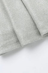 Robe midi à fines bretelles en soie pailletée