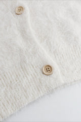 V Neck Button Long Sleeve Christmas Cardigan