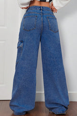 Jean cargo style nœud papillon