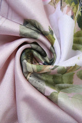 Robe midi à bretelles en dentelle florale