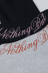 Embroidered Letter Oversized Hoodie