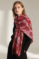 Écharpe de Noël en acrylique imprimé vagues