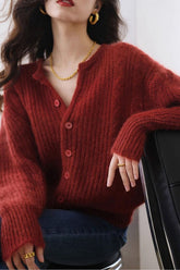 Gilet de Noël court et décontracté vintage