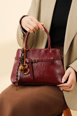 Sac bandoulière rouge vintage luxe pour tous les jours