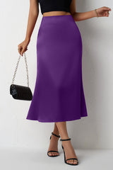 Jupe de Noël en satin queue de sirène