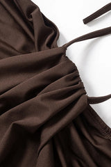 Robe mini dos nu à lacets