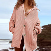 Manteaux en maille oversize tendance automne-hiver, manches longues et amples