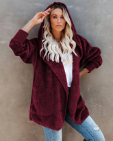 Manteaux d'automne et d'hiver chauds et moelleux en fausse fourrure douce à capuche