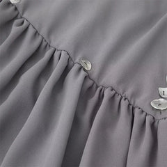 Robe mini boutonnée dos nu