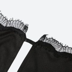 Robe mini fendue dos nu Baddie