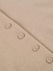 Robe courte boutonnée en maille