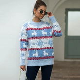 Loose Knitwear Warm Thicken Couples Matching Casual Christmas Sweater Sweaters-L