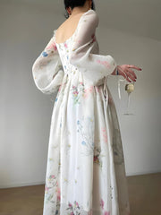 Robe longue style cottagecore