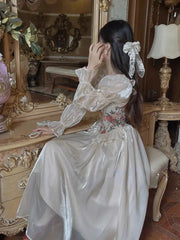 Robe longue style cottagecore