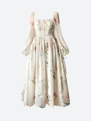 Robe longue style cottagecore