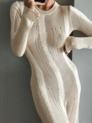 Robe maxi en crochet effet vieilli