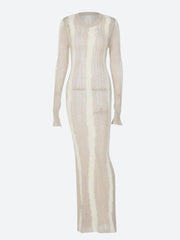 Robe maxi en crochet effet vieilli