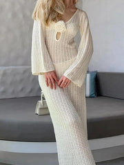 Robe maxi en crochet