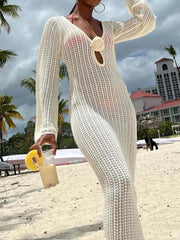 Robe maxi en crochet