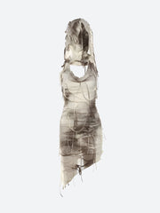 Robe mini à capuche cyberpunk