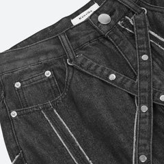 Jeans patchwork cyberpunk